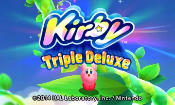 Kirby Triple Deluxe  (Europe)(En,Ge,Fr,Sp,It) screen shot title